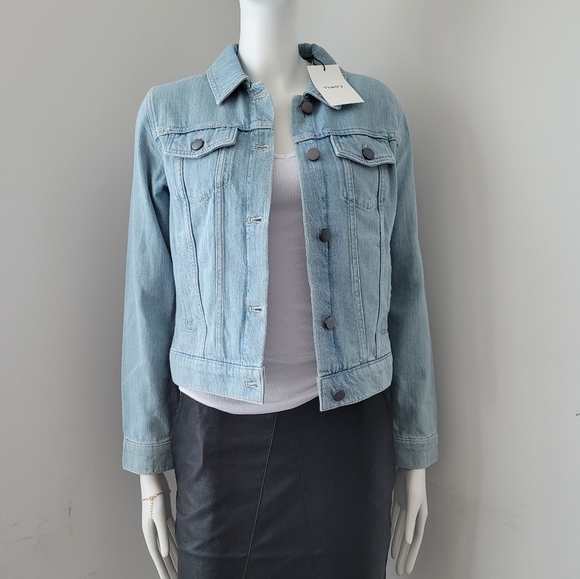 THEORY Declyn Denim Jean Jacket P XS - Picture 1 of 7
